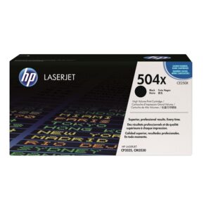 HP CE250X 504X High Yield Black LaserJet Toner Cartridge Black Laser 10500 Page