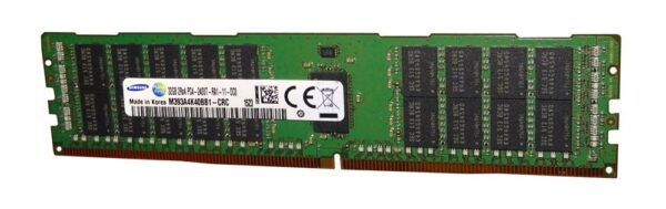 Samsung M393A4K40BB1-CRC 32GB DDR4-2400MHz PC4-19200 ECC Registered CL17 288-Pin DIMM 1.2V Dual Rank Memory Module