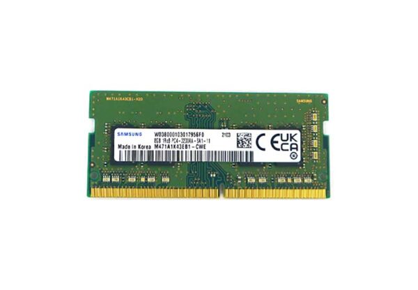 Samsung M471A1K43EB1-CWE 8GB PC4-25600 DDR4-3200MHz non-ECC Unbuffered CL22 SoDIMM 1.2V Single-Rank Memory Module
