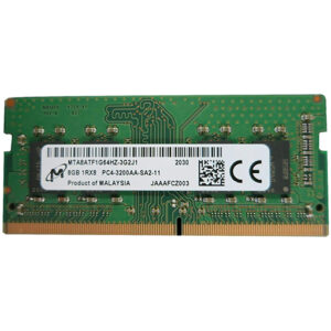 Micron MTA8ATF1G64HZ-3G2J1 8GB PC4-25600 DDR4-3200MHz non-ECC Unbuffered CL22 SoDIMM 1.2V Single-Rank Memory Module