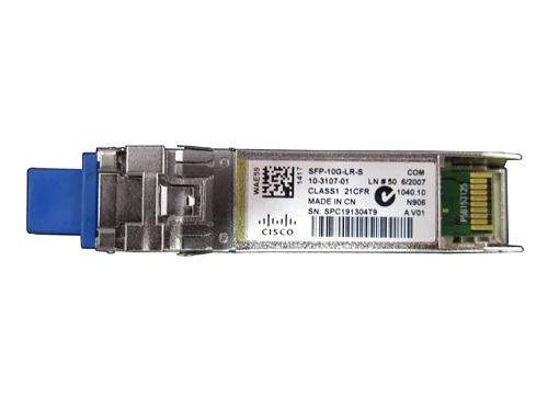 Cisco SFP-10G-LR 10Gb/s 10GBase-LR Single-Mode Fiber 10km 1310nm Duplex LC Connector SFP+ Transceiver Module