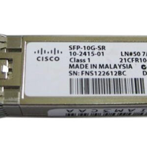 Cisco SFP-10G-SR= 10Gb/s 10GBase-SR Multi-Mode Fiber 300m 850nm Duplex LC Connector SFP+ Transceiver Module Spare